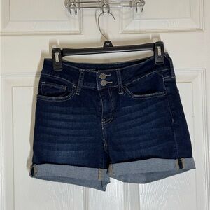 SO Blue Jean Shorts Cuffed Hem